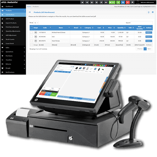 Sales and inventory Management Software with POS system